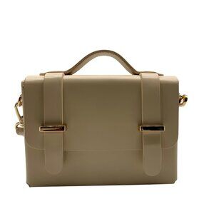 MMS Mini Beige Convertible Satchel Crossbody Bag